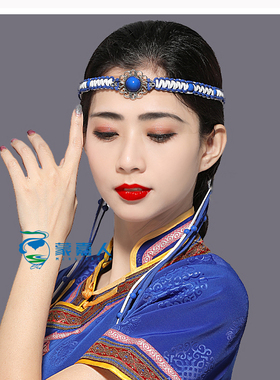 蒙嘉人皮绳民族风蒙古头饰