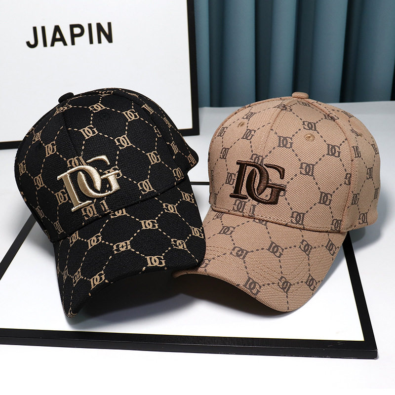 韩版字母刺绣满印设计鸭舌帽子男女百搭加深加宽大头围棒球帽防晒,淘宝优惠券,粉丝福利购,淘宝优惠卷