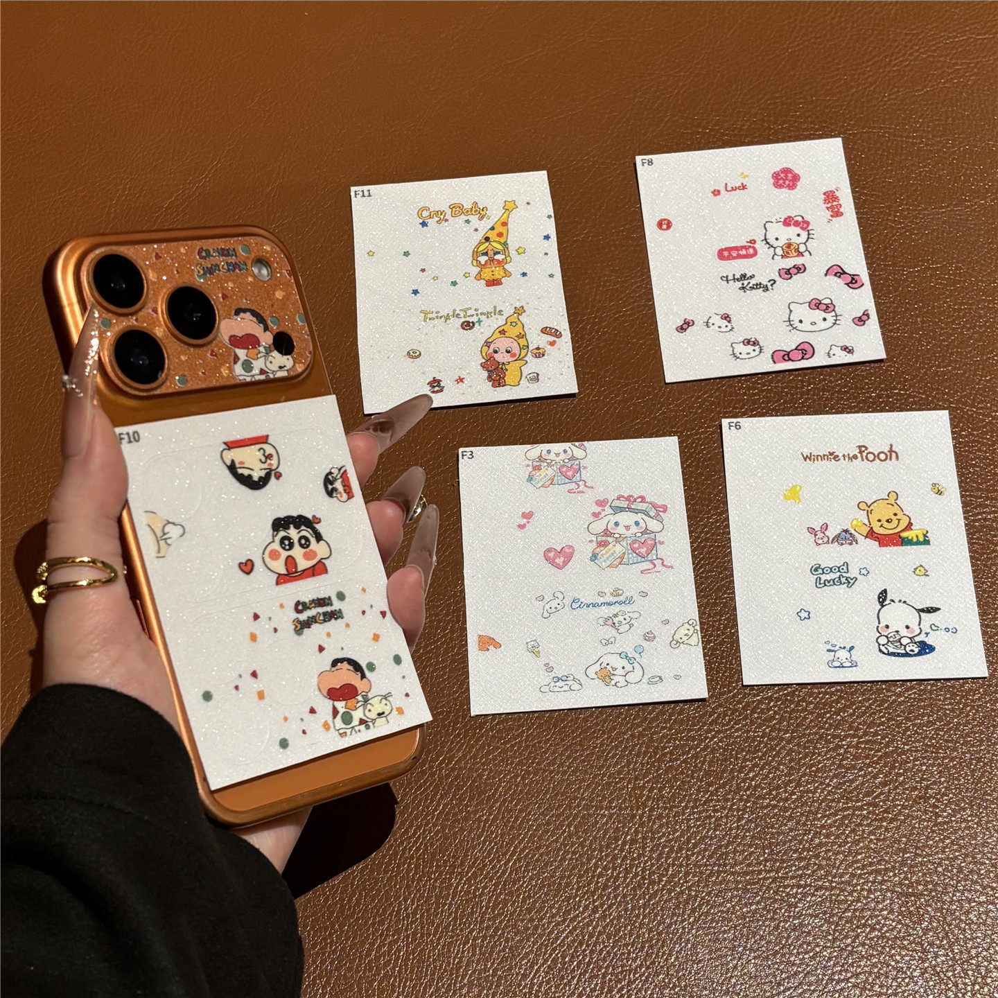 ins可爱闪粉镂空超薄镜头膜苹果17promax底座膜17pro后摄像头贴膜,淘宝优惠券,粉丝福利购,淘宝优惠卷