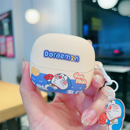 文字适用倍思mc1pro保护套磨砂软壳新款倍思m2spro卡通可爱叮当猫带挂件倍思m3s无线蓝牙耳机套硅胶个性防摔 - 图0