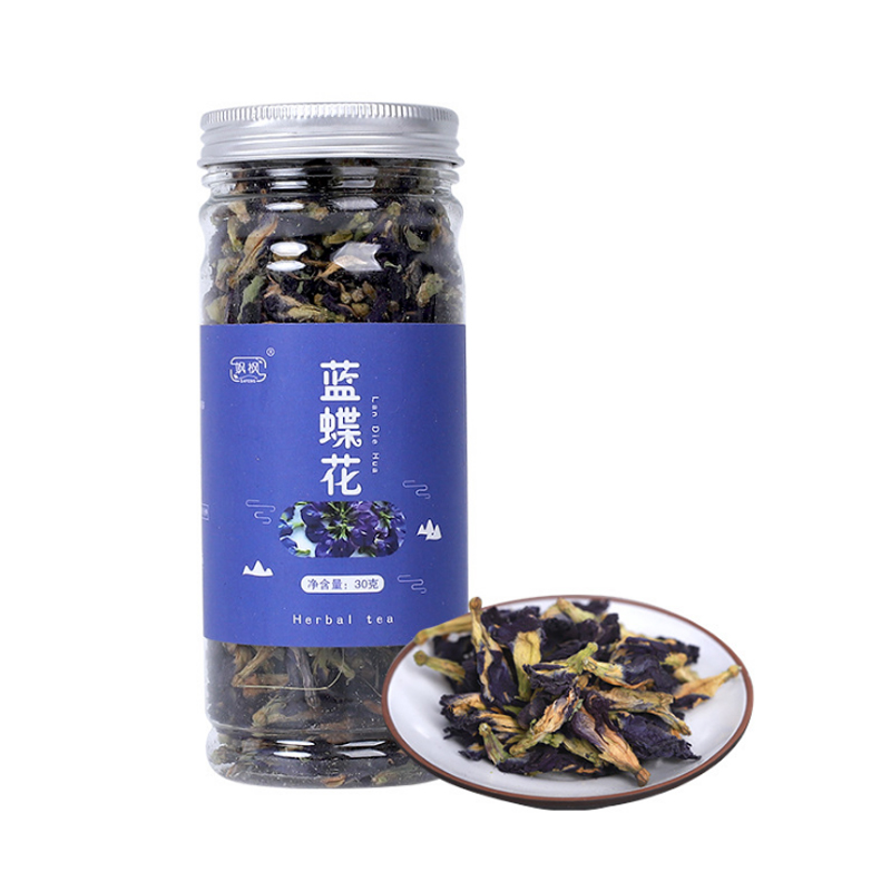 天然蓝蝴蝶花茶蝶豆花干蝶豆花粉烘焙蓝色星空吐司蛋糕装饰色素 - 图3