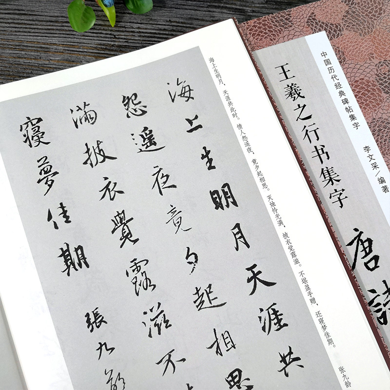 王羲之行书集字唐诗一百首收录王羲之行书经典碑帖集字古诗词作品集临摹教程行书毛笔书法字帖王羲之兰亭序圣教序行书集字古诗-图2