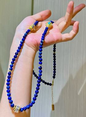 锁骨链新款高品质天然青项链