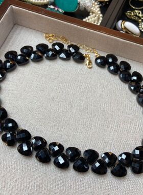 复古琉璃串珠项链轻奢高级感小众