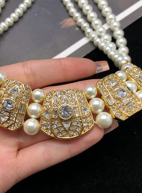 欧玛拉合金青岛中古饰品赫本项链