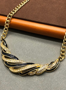 vintage饰品套装复古经典黑金系