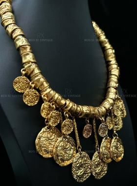 欧美复古巴洛克风流苏宫廷古董项