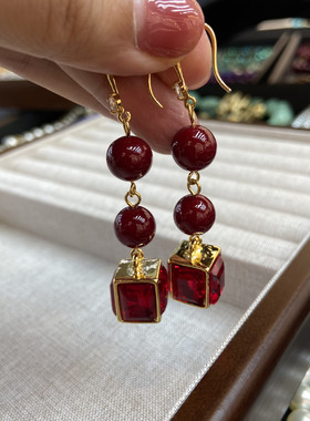 vintage青岛10mm施家珠长款项链