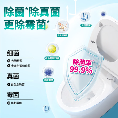 洁柔洁仕嘉牌马桶免刷清洁剂500G*（3瓶)去污去黄除垢洁厕液 - 图0