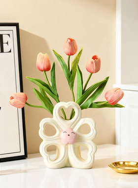 ins花瓶摆件客厅插花器桌面家居装饰陶瓷高颜值创意生日礼物