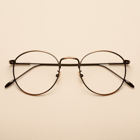 thin metal round glasses