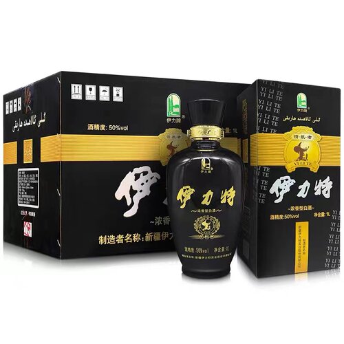 伊力特领航者50度1000mL1L6瓶整箱纯粮食酒伊犁伊利高度新疆白酒 - 图3