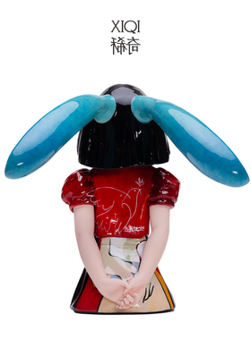 稀奇艺术向京作品《我看到了幸福梦想毕加索》高档轻奢雕塑新婚礼