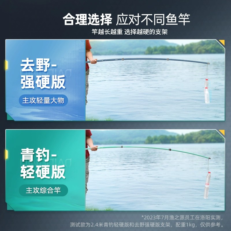 渔之源钓鱼炮台支架鱼竿架大物鱼竿支架钓箱台钓地插碳素架杆手竿 - 图3