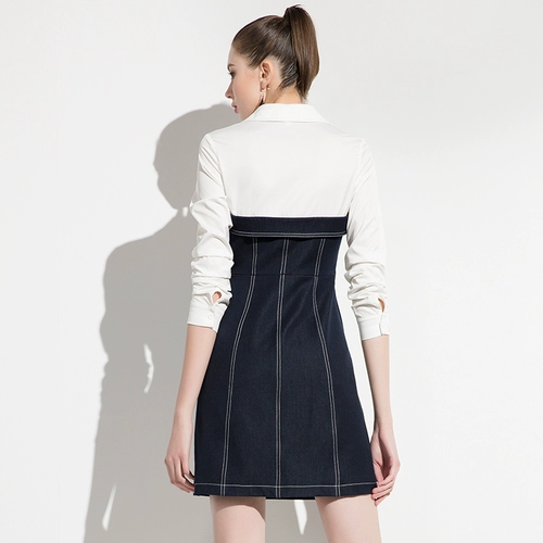 aui Женская юбка, комплект, лонгслив, платье, европейский стиль, коллекция 2023, яркий броский стиль