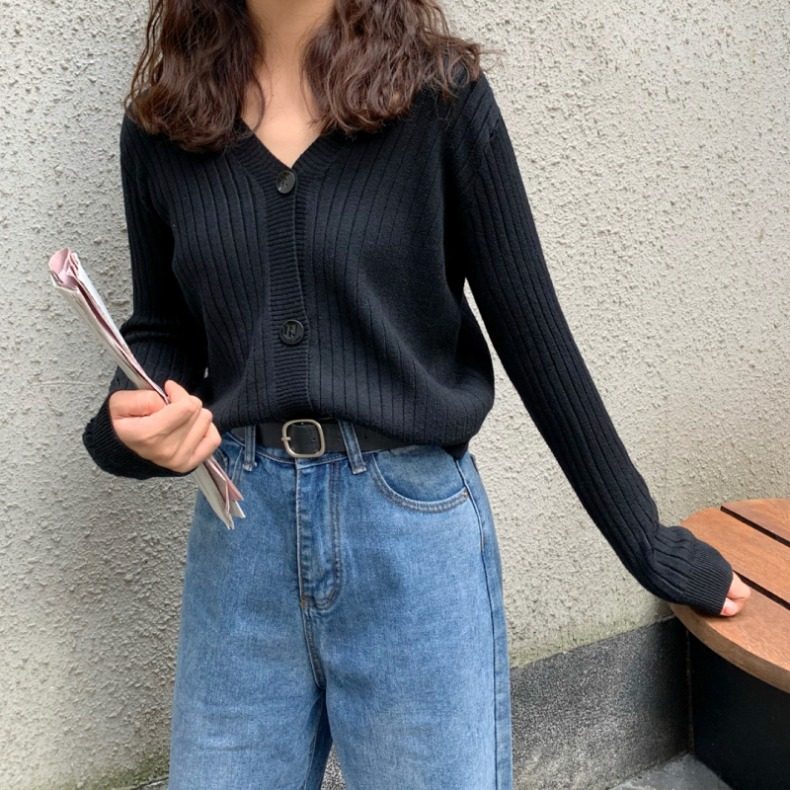 2020早秋新款韩版chic网红风开衫 源瑞吉服饰毛针织衫