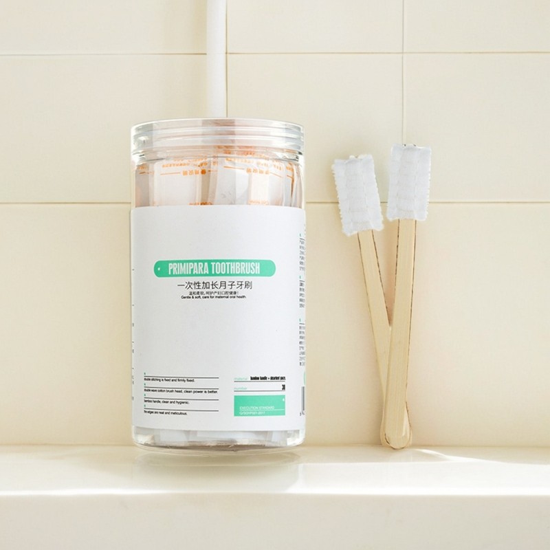 月子牙刷产后一次性牙刷孕妇产后用品孕产妇专用超软细毛纱布30支,淘宝优惠券,粉丝福利购,淘宝优惠卷