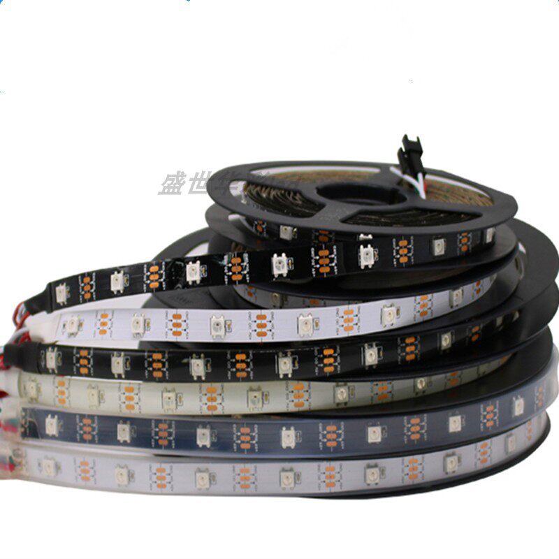 WS2812B灯带5V内置ic酒吧KTV装饰可编程led全彩跑马流水灯条防水,淘宝优惠券,粉丝福利购,淘宝优惠卷