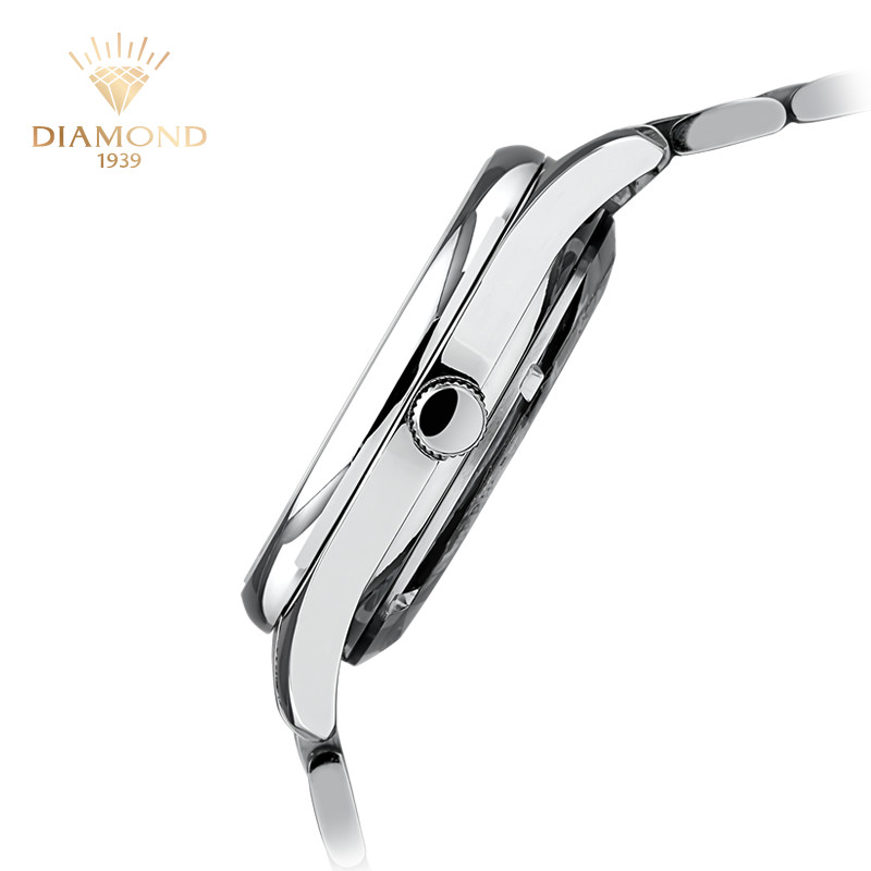 上海手表钻石牌自动机械表精钢简约钢带商务正品男士手表男S101NB 上海手表钻石牌自动机械表精钢简约钢带商务正品男士手表男S101NB