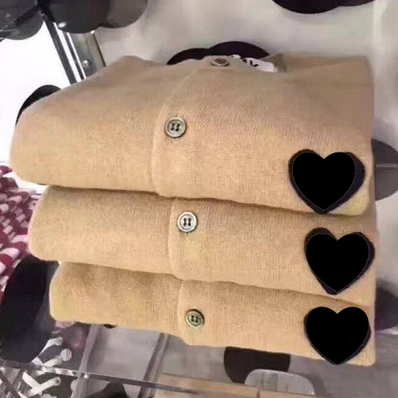 明星爱心开衫女play潮牌针织羊毛衫 帛夫曼毛针织衫