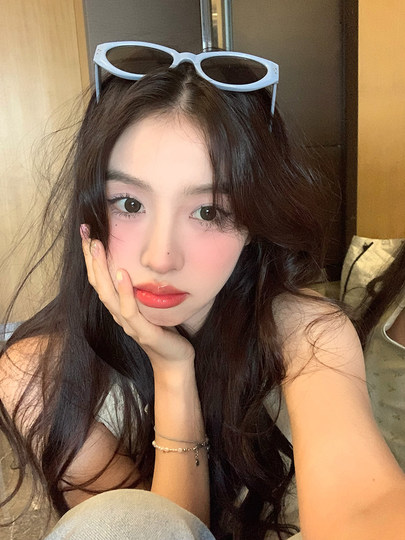 High-end retro versatile driving cat eye sunglasses