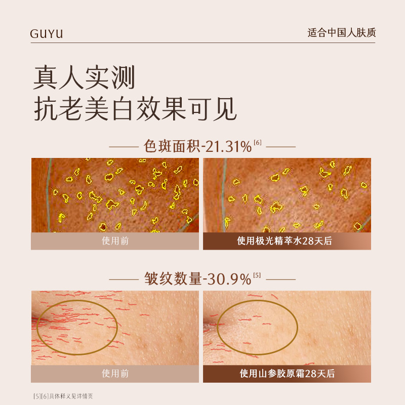 【母亲节礼物】谷雨极光山参水乳套装送妈妈抗皱紧致护肤品礼盒