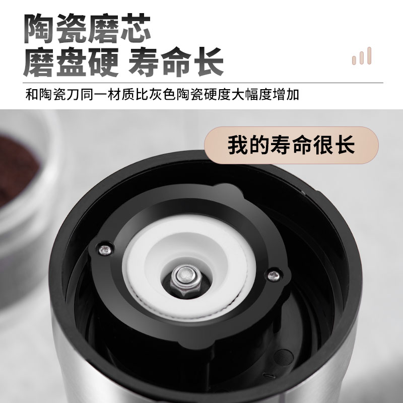 电动咖啡磨粉机全自动家用手摇手磨 pakchoice磨豆机