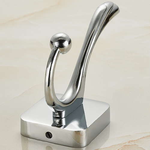 钉装挂衣钩免打孔挂衣钩壁挂金属门钩单个门后衣服挂钩单钩 - 图1