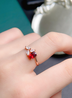 天然蓝宝石戒指精品皇家蓝高净度满火彩3*5mms925银精工镶嵌