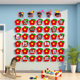 Glitter kids kindergarten photo display wall