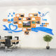 Team employee style display photo wall