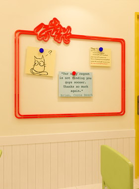 墙贴3d立体亚克力中小学公告栏