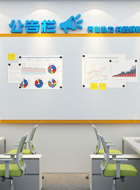 业绩公告栏展示板公示宣传栏