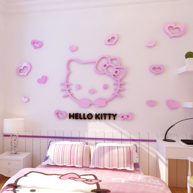 3D Cartoon Bedroom Princess Room Wall Decoration