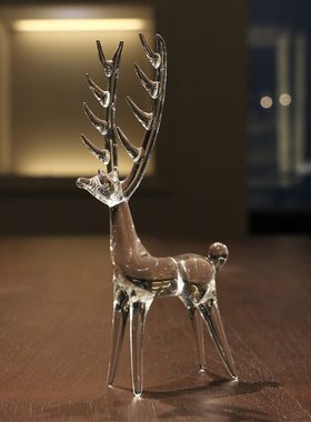 麋鹿玻璃创意礼品首饰家居摆件