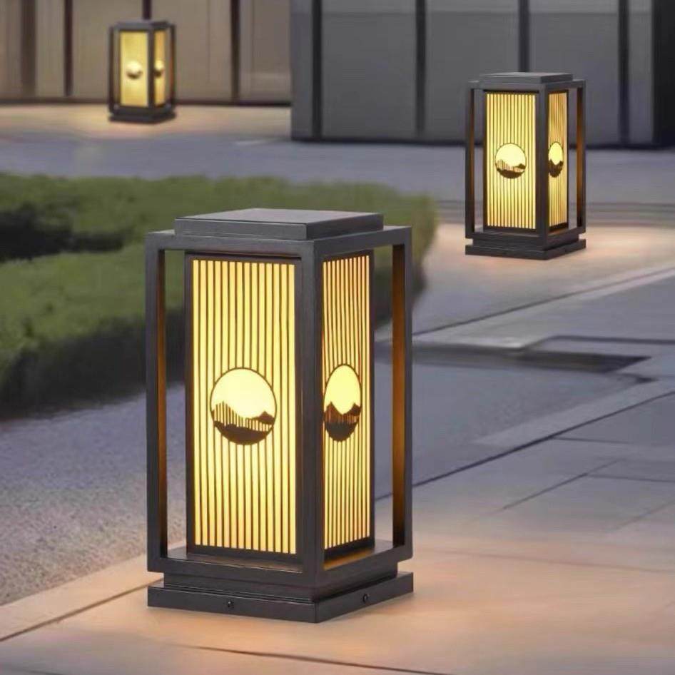 LED草坪灯防水方形景观灯庭院灯花园灯中式铁艺装饰柱头大门围墙,淘宝优惠券,粉丝福利购,淘宝优惠卷