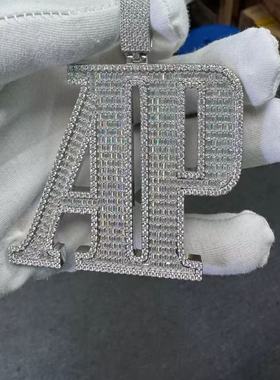 珠宝首饰定制项链吊坠18K金镶嵌加工来图定做GIA钻石吊坠