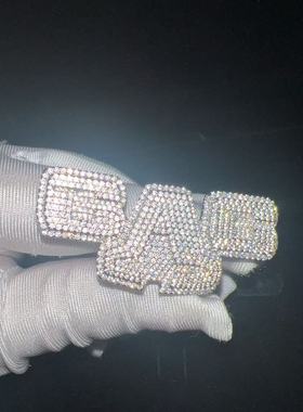 Capper同款GAG满钻戒指锆石闪钻潮流男女食指戒指