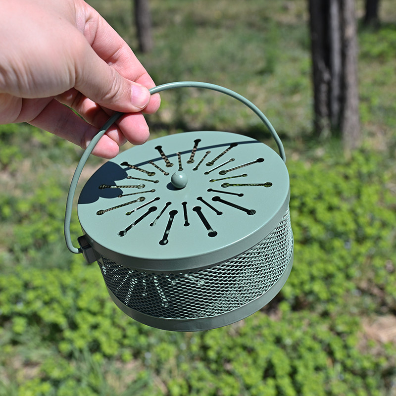 家用蚊香盒接灰盘户外便携带盖安全蚊香盘挂式防烫防火露营蚊香架,淘宝优惠券,粉丝福利购,淘宝优惠卷