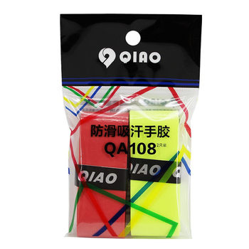 QIAO badminton racket ກາວ 10 ຕ່ອນ (5 ຖົງ) grip ກາວ sweat-absorbent band QA108 ຊຸດທີ່ມີສີສຸ່ມ