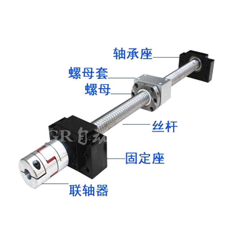 新款精密滚珠丝杆1605 2005 2505丝杠螺杆螺母BKBF支撑固定轴承座 - 图2