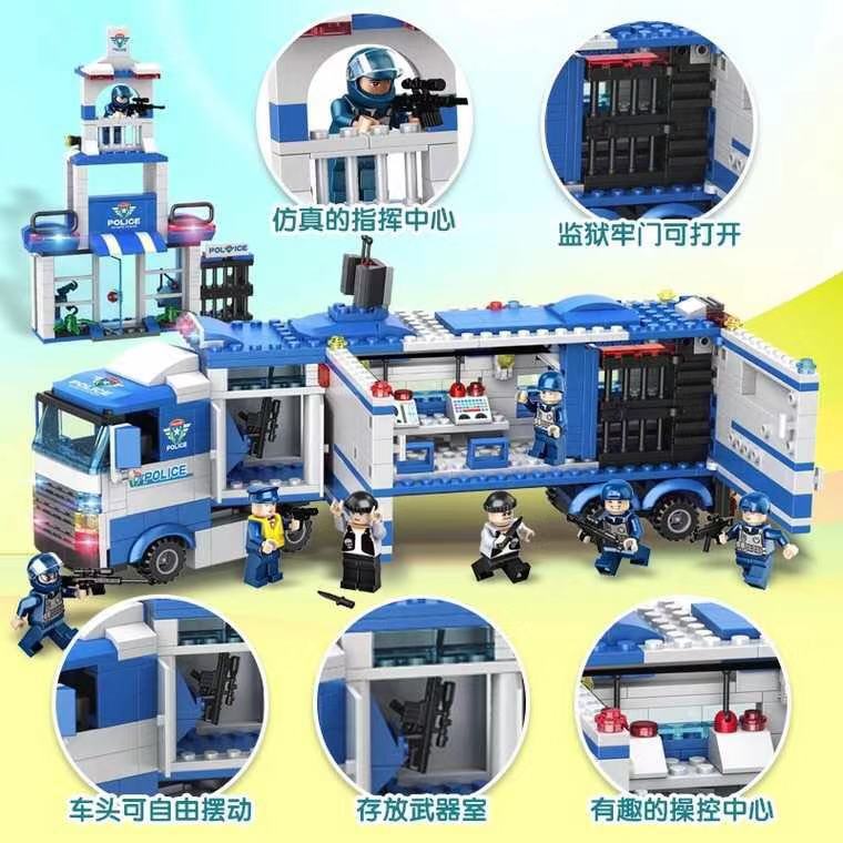 中国积木特警城市系列男孩子益智拼装玩具汽车警察6岁10生日礼物8 - 图2