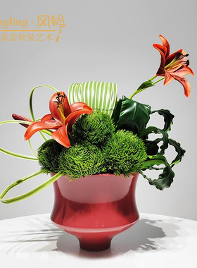 大理石铸铁新古典风镂空软装饰品