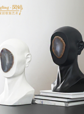 北欧抽象呼吸人像雕塑客厅