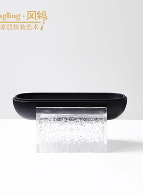 首饰盒摆件透明亚克力底座木质收纳盒子家居卧室装饰品摆件