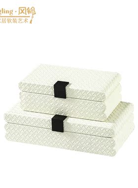 编织皮首饰盒卧室珠宝展示