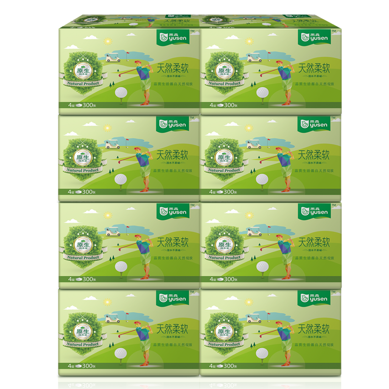 百丽家庭装实惠装餐巾纸家用卫生纸 百丽洗护抽纸