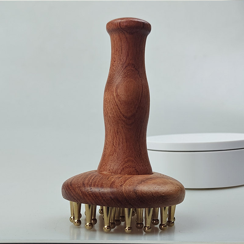 纯黄铜手柄经络刷黄铜按摩梳瘦小腿筋络刮痧神器揉腹仪肚子按摩器,淘宝优惠券,粉丝福利购,淘宝优惠卷