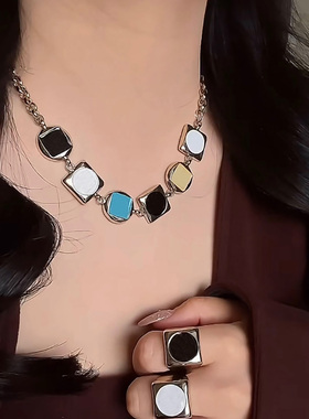 高定~26C爆款字母星星花朵项链