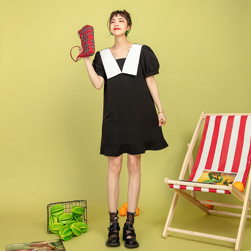 金玉满堂系列仙女都爱泡泡袖雪纺 zfiod连衣裙